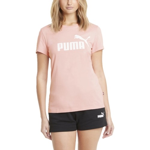Koszulka damska Puma Ess Logo Tee Bridal Pink