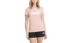 Koszulka damska Puma Ess Logo Tee Bridal Pink