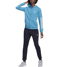 Dres damski Adidas W Lin FT TS czarno-niebieski HD1696