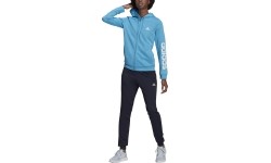 Dres damski Adidas W Lin FT TS czarno-niebieski HD1696