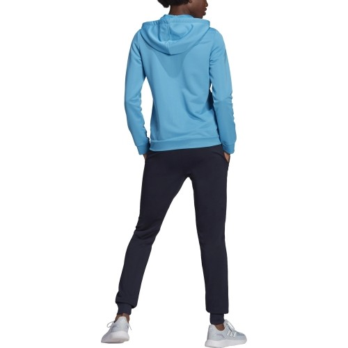 Dres damski Adidas W Lin FT TS czarno-niebieski HD1696