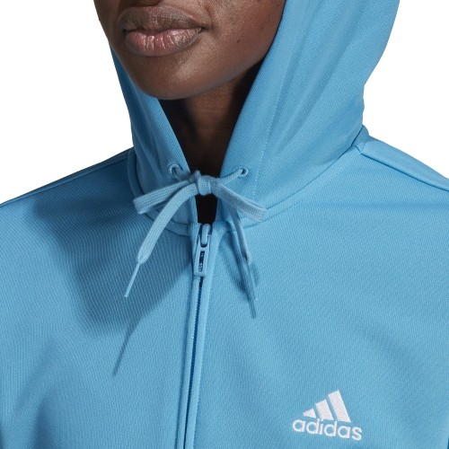 Dres damski Adidas W Lin FT TS czarno-niebieski HD1696