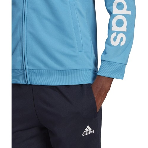 Dres damski Adidas W Lin FT TS czarno-niebieski HD1696