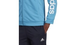 Dres damski Adidas W Lin FT TS czarno-niebieski HD1696