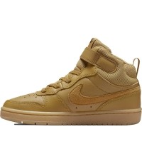 Buty dziecięce Nike Court Borough Mid 2, brązowe CD7783 701