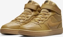 Buty dziecięce Nike Court Borough Mid 2, brązowe CD7783 701