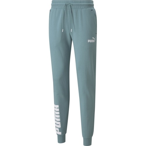 Spodnie męskie Puma Power Colorblock turkusowe 847392 50
