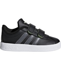 Buty chłopięce Adidas VL Court 2.0 CMF I czarne F36402