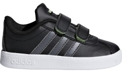 Buty chłopięce Adidas VL Court 2.0 CMF I czarne F36402