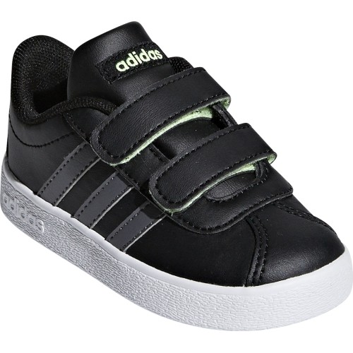 Buty chłopięce Adidas VL Court 2.0 CMF I czarne F36402