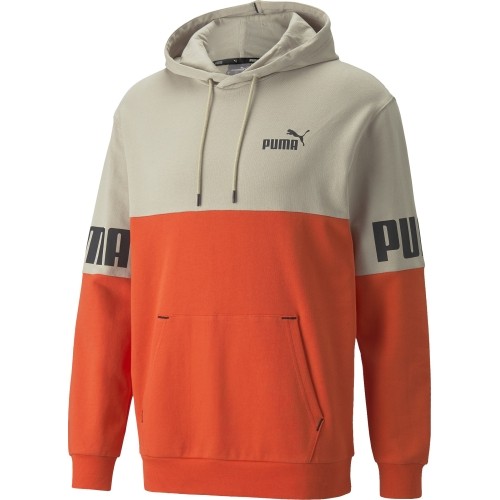 Bluza męska Puma Power Colorb pomarańczowo-szara 848009 64