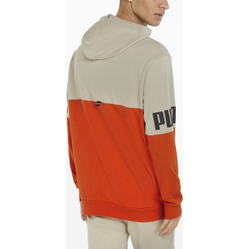Bluza męska Puma Power Colorb pomarańczowo-szara 848009 64