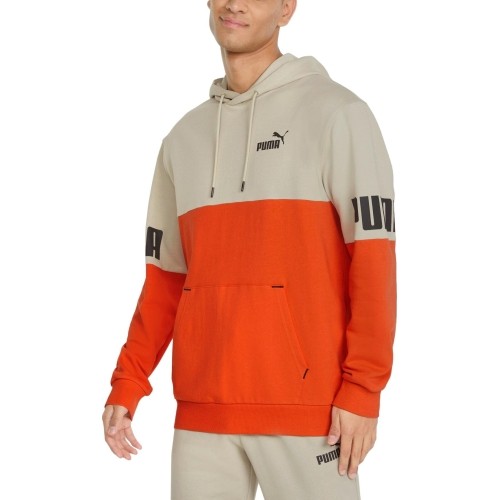 Bluza męska Puma Power Colorb pomarańczowo-szara 848009 64