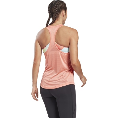 Bluzka damska Reebok US Perform Mesh Tan Coral GI6554