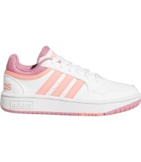 Adidas Avalynė Paaugliams Hoops 3.0 K White Pink GW0418