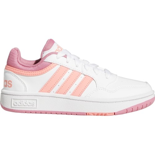 Adidas Hoops 3.0 K buty młodzieżowe White Pink GW0418