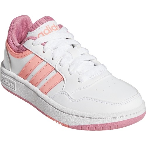 Adidas Avalynė Paaugliams Hoops 3.0 K White Pink GW0418