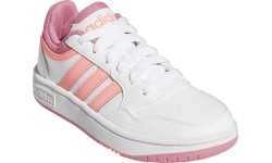 Adidas Avalynė Paaugliams Hoops 3.0 K White Pink GW0418