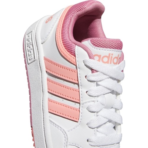 Adidas Avalynė Paaugliams Hoops 3.0 K White Pink GW0418