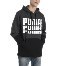 Puma Džemperis Rebel Up Hoodie Grey Black