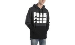 Puma Džemperis Rebel Up Hoodie Grey Black