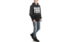 Puma Džemperis Rebel Up Hoodie Grey Black