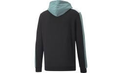Bluza męska z kapturem Puma Ess+ Block, czarno-miętowa, 847428 50