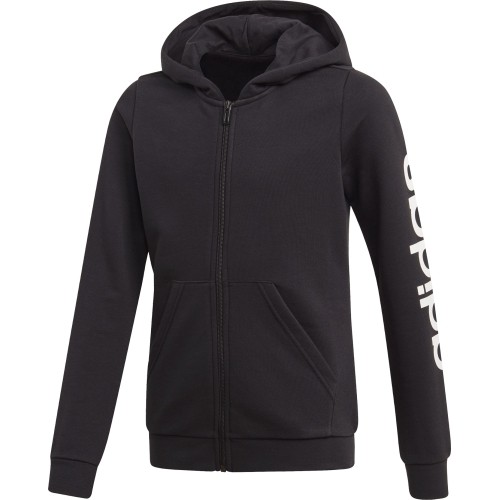 Adidas bluza dla dziewczynek Yg E Lin Fz Hd Black EH6124