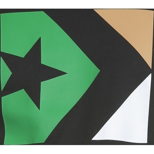 Converse Marškinėliai Star Chevron Tri Color Tee Black