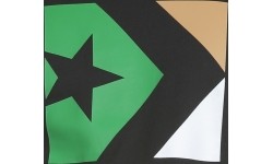 Converse Marškinėliai Star Chevron Tri Color Tee Black