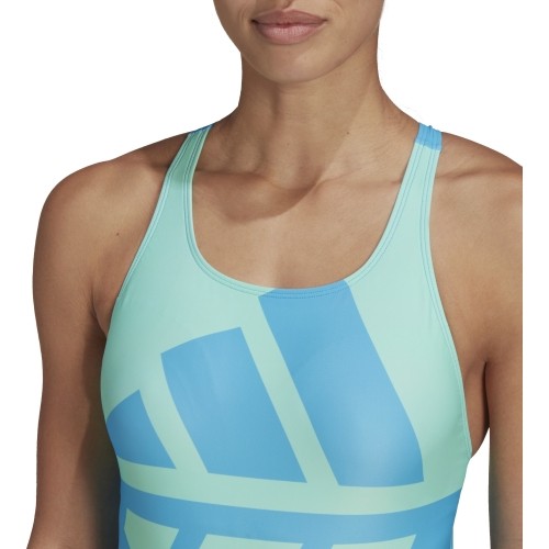 Damski strój kąpielowy Adidas 3 Bars Suit Blue HD0402