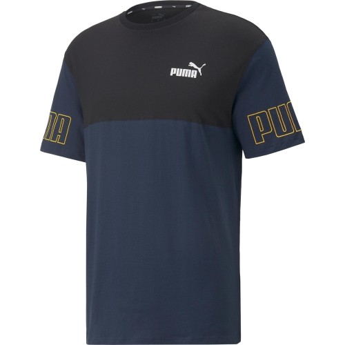 Puma Marškinėliai Vyrams Power Colorb Blue Black 671567 73