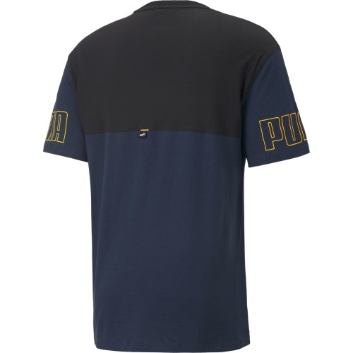 Puma Marškinėliai Vyrams Power Colorb Blue Black 671567 73
