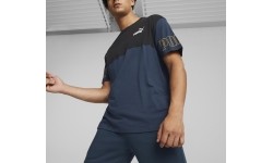 Puma Marškinėliai Vyrams Power Colorb Blue Black 671567 73