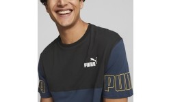 Puma Marškinėliai Vyrams Power Colorb Blue Black 671567 73