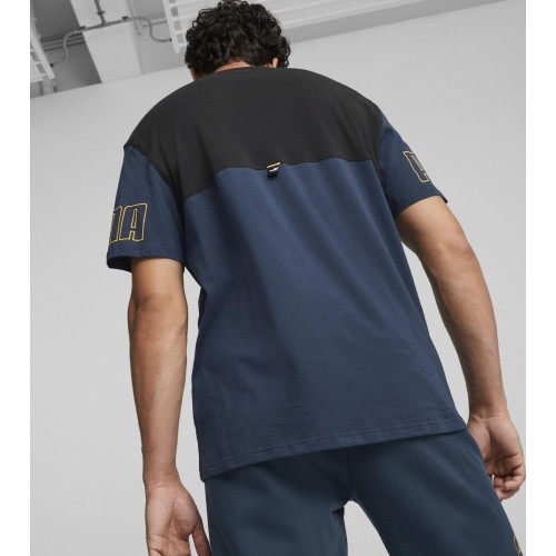 Puma Marškinėliai Vyrams Power Colorb Blue Black 671567 73