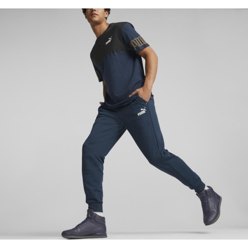 Puma Marškinėliai Vyrams Power Colorb Blue Black 671567 73