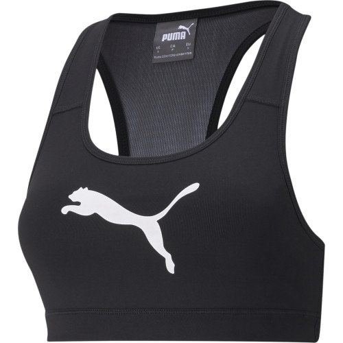 Biustonosz sportowy damski Puma Mid Impact 4Keeps czarny 520304 51