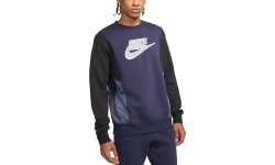 Bluza męska Nike NSW Hybrid Flc Crew, niebieska DJ5075 451