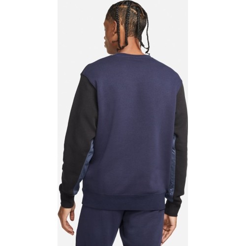 Bluza męska Nike NSW Hybrid Flc Crew, niebieska DJ5075 451