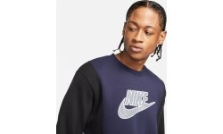 Bluza męska Nike NSW Hybrid Flc Crew, niebieska DJ5075 451