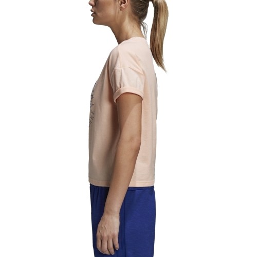 Bluzka Adidas Emblem Tee Haze Coral DJ1604