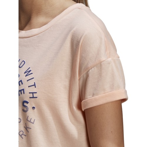 Bluzka Adidas Emblem Tee Haze Coral DJ1604