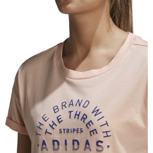 Bluzka Adidas Emblem Tee Haze Coral DJ1604