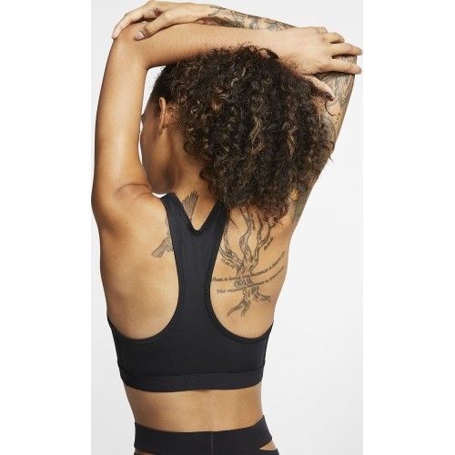 Damski stanik sportowy Nike Swoosh Band Nonpadded, czarny BV3900 010