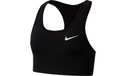 Damski stanik sportowy Nike Swoosh Band Nonpadded, czarny BV3900 010
