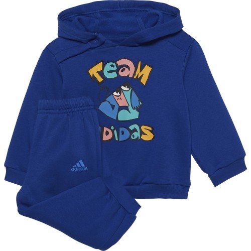 Adidas I Over Jog FL dres dziecięcy Blue HF1973