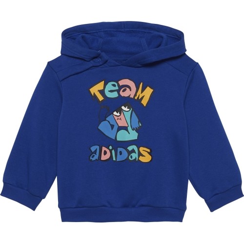 Adidas I Over Jog FL dres dziecięcy Blue HF1973