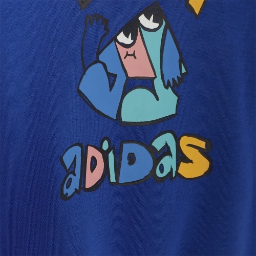 Adidas I Over Jog FL dres dziecięcy Blue HF1973
