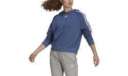 Adidas W 3S damska bluza z kapturem niebieska GL1461